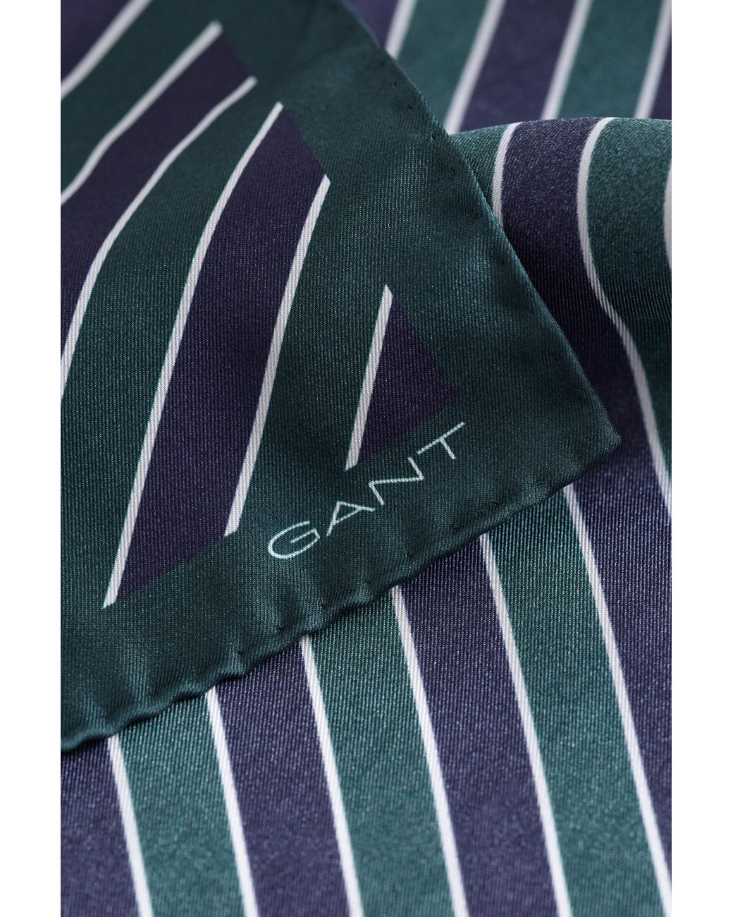 Gant Blue Striped Pocket Square Tartan for men