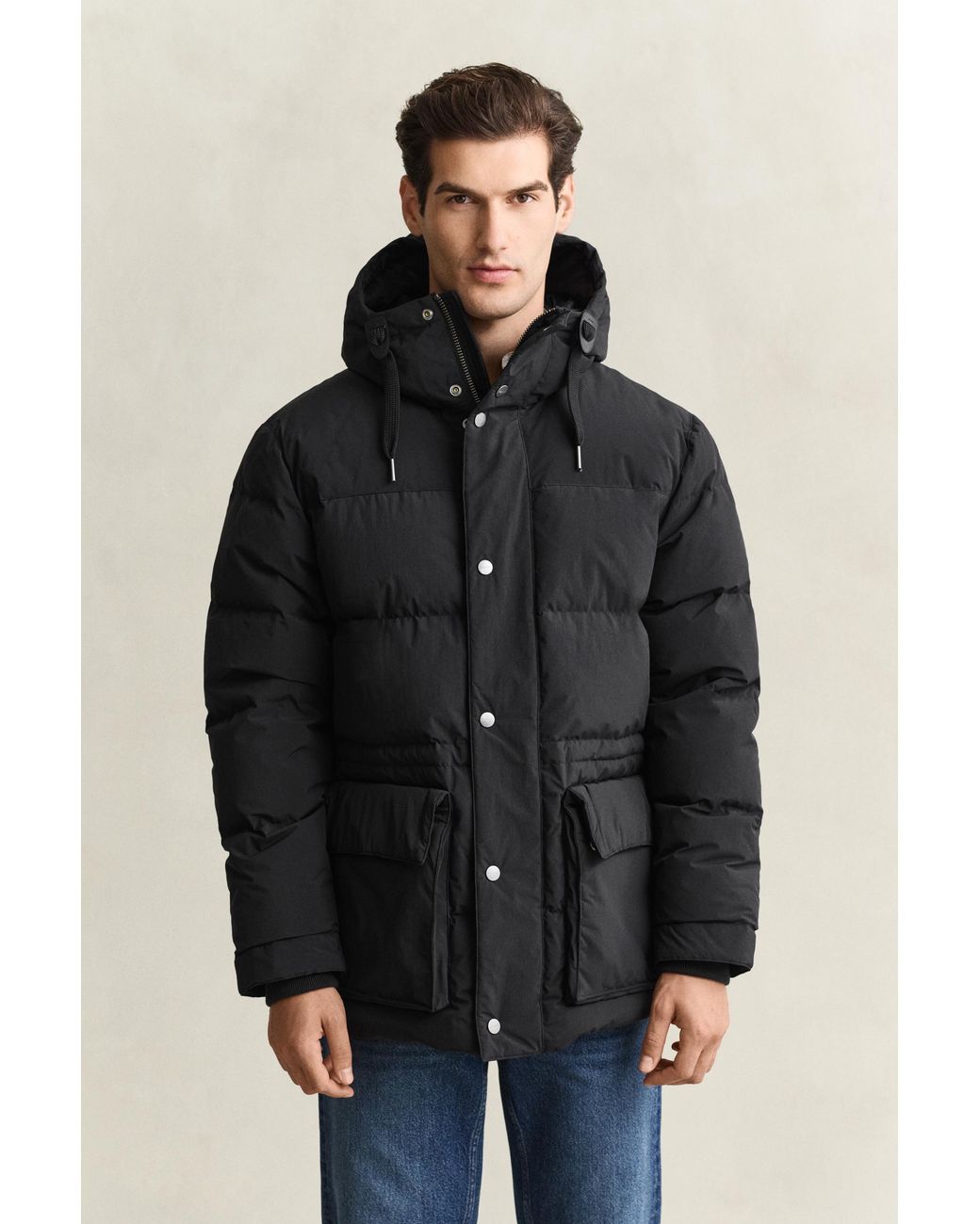 Gant Black Down Parka for men