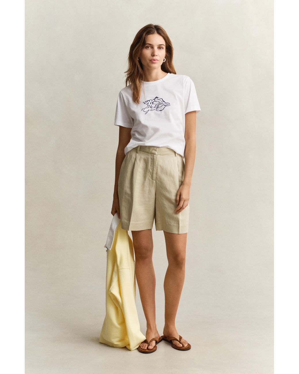 Gant Natural Graphic Print T-Shirt