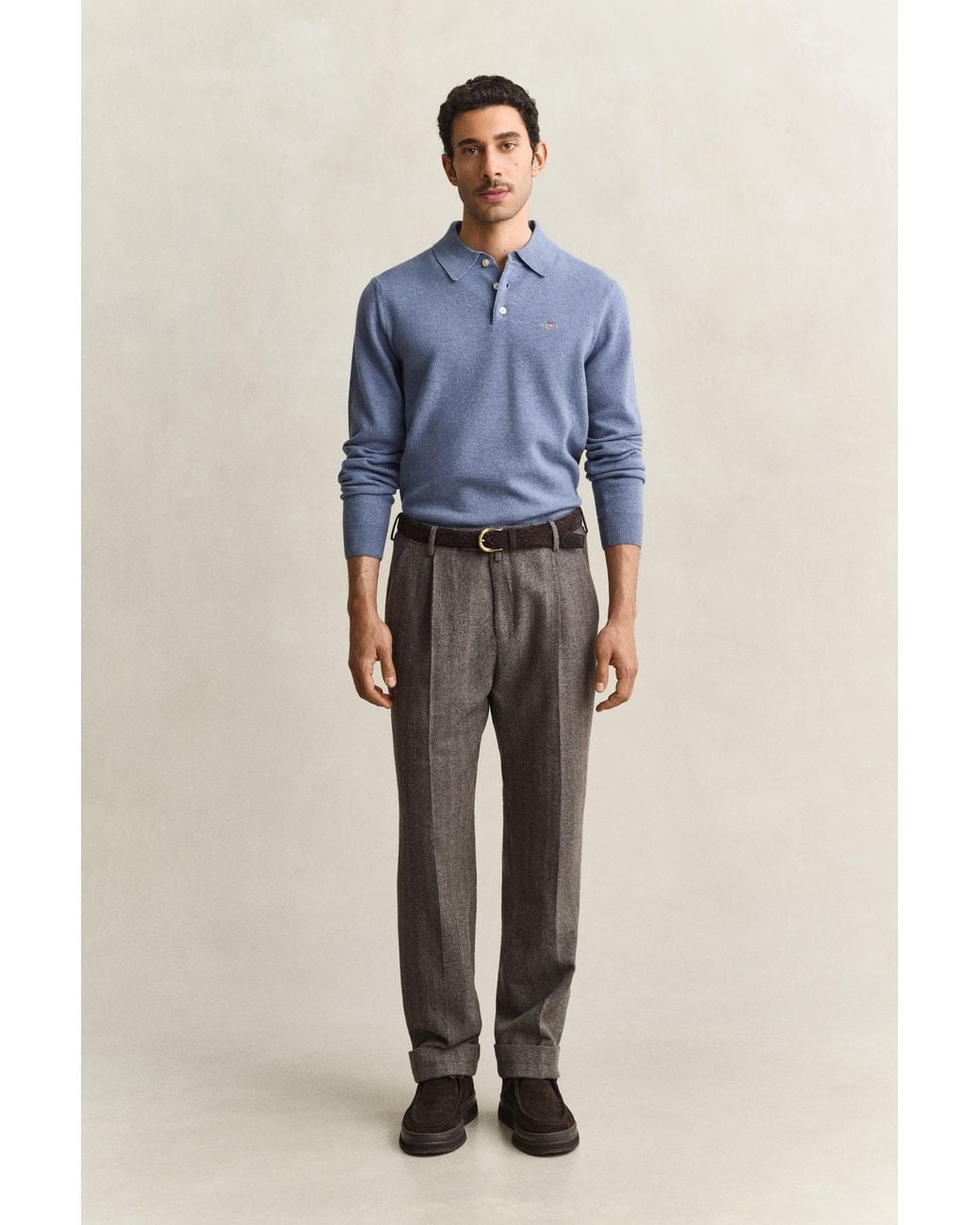 Gant Blue Pinstriped Suit Pants for men