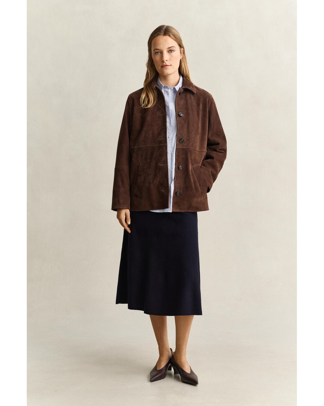 Gant Blue Superfine Lambswool Skirt