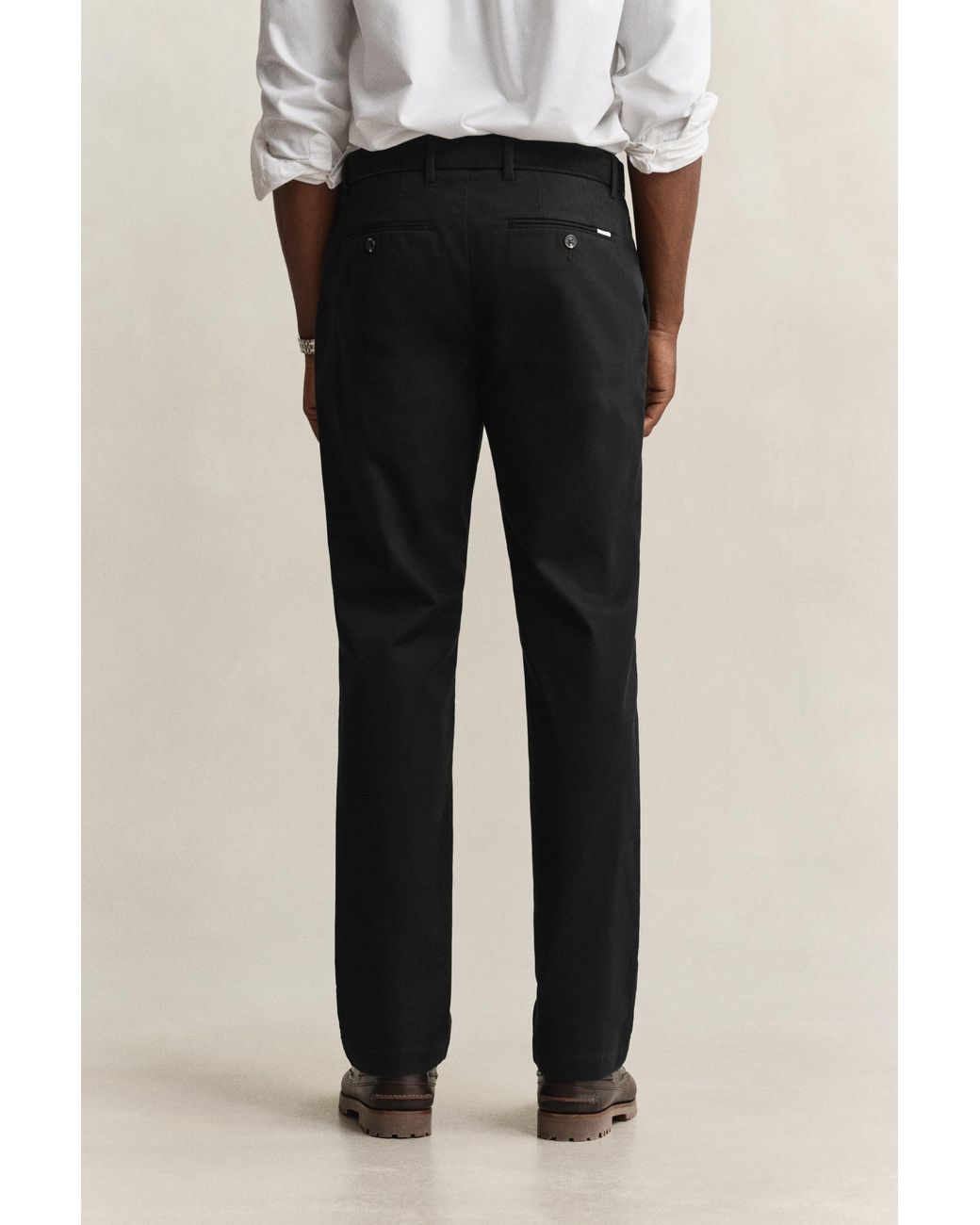 Gant Black Regular Smart Chinos for men