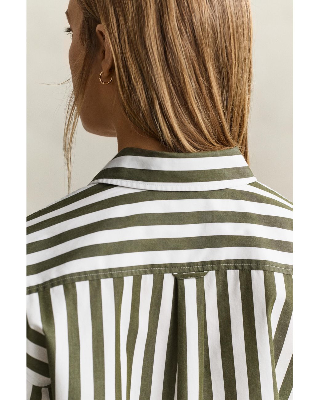Gant Blue Relaxed Striped Poplin Shirt Country