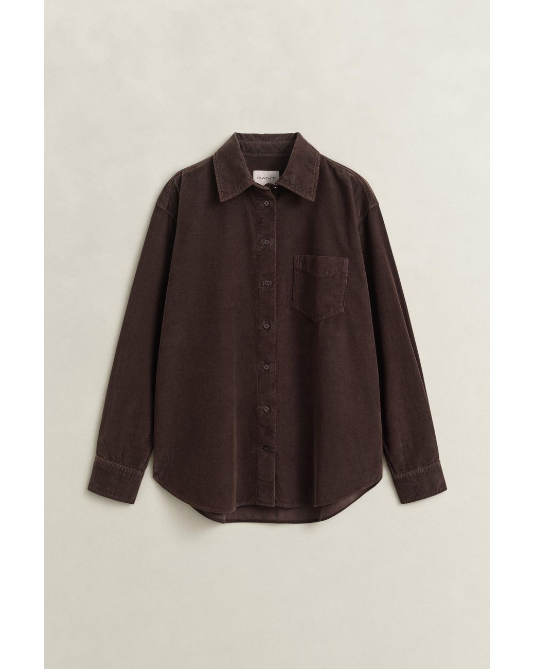 Gant Black Relaxed Corduroy Shirt Deep