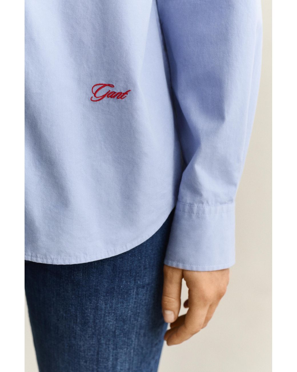 Gant Blue Relaxed Poplin Shirt