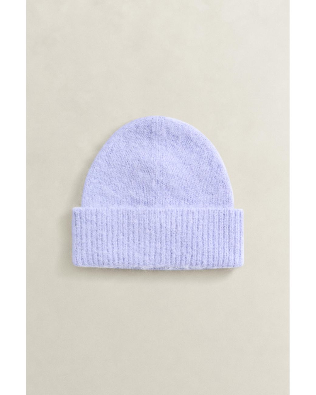 Gant Purple Alpaca Wool Blend Beanie
