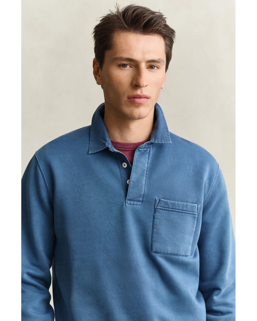 Gant Blue Sweatshirt Rugger for men