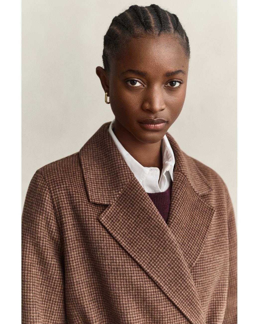 Gant Natural Handstitched Belted Coat Deep