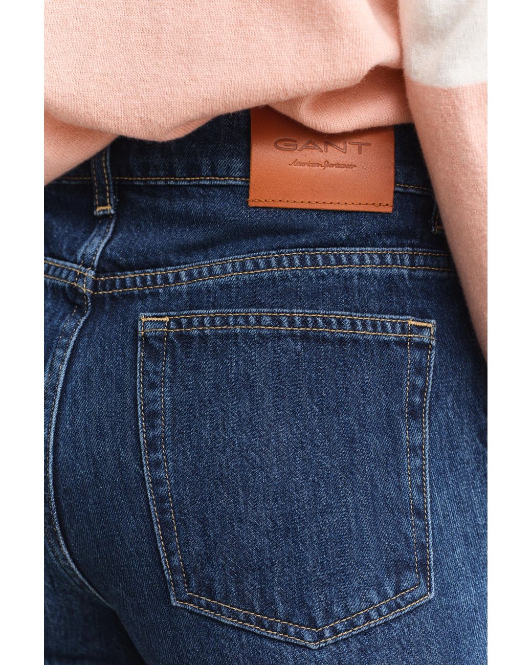 Gant Blue Relaxed Jeans Dark Worn In