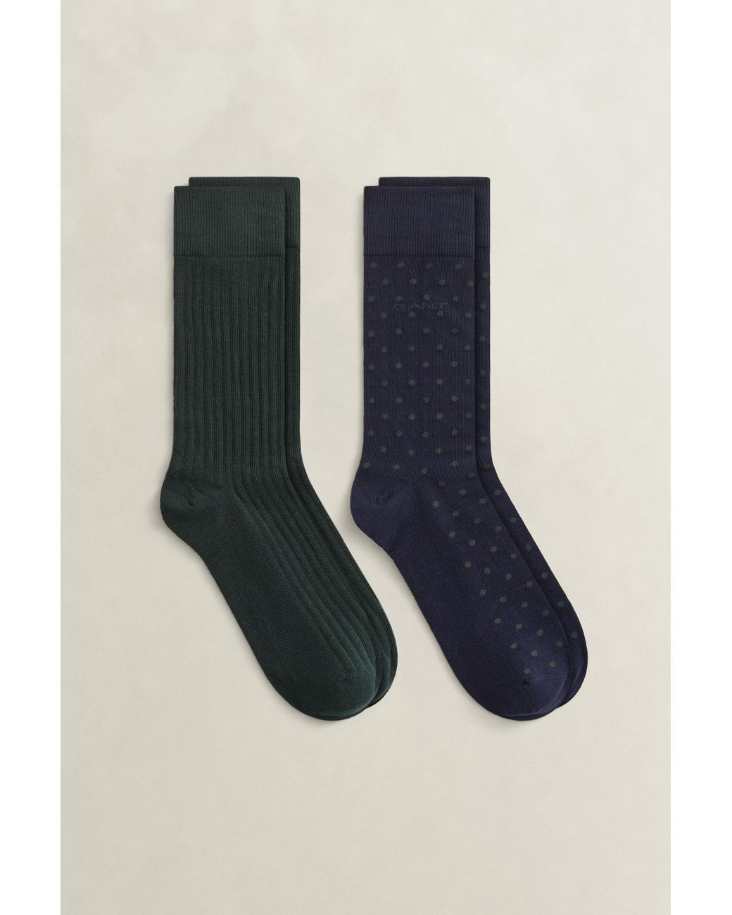 Gant Blue 2-Pack Dotted & Ribbed Socks Gift Box Evening for men
