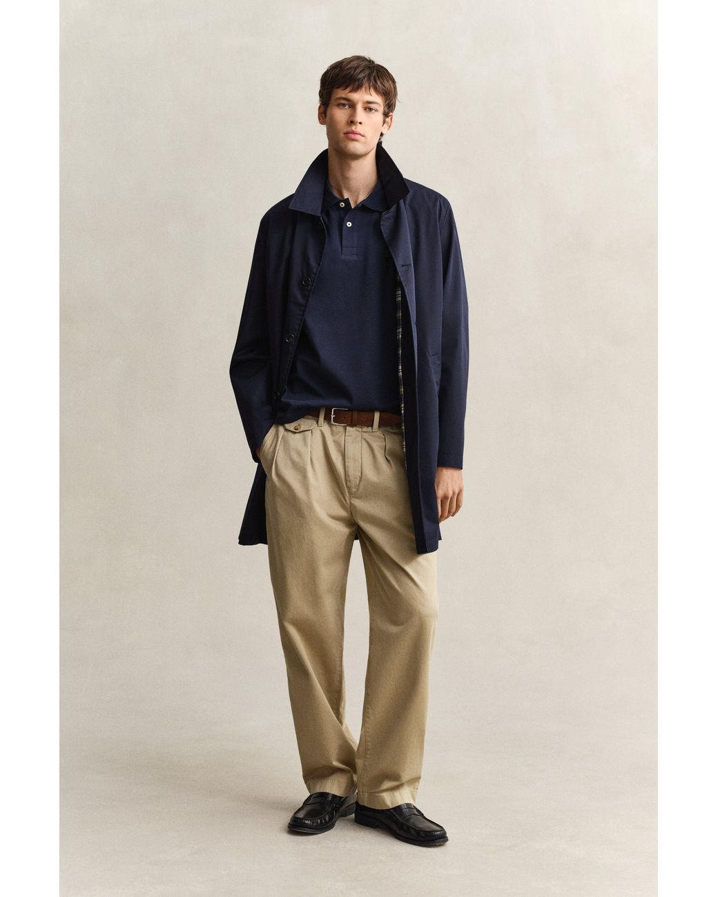 Gant Blue Interlock Polo Shirt Evening for men