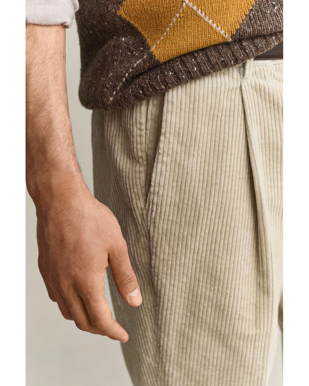 Gant Natural Corduroy Suit Pants for men