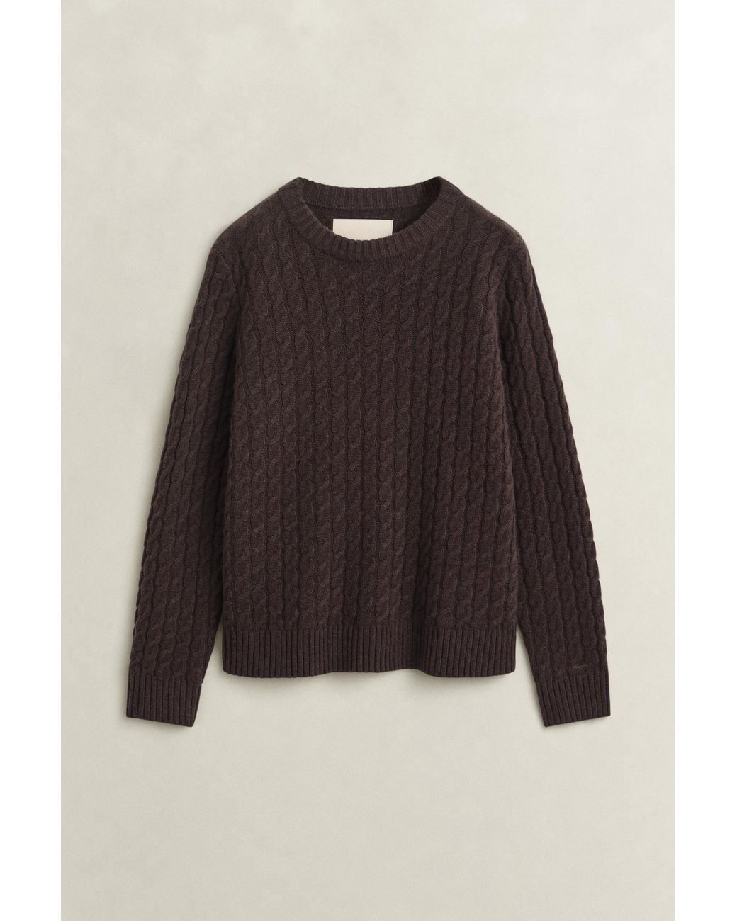 Gant Blue Cashmere Cable Knit Sweater Deep