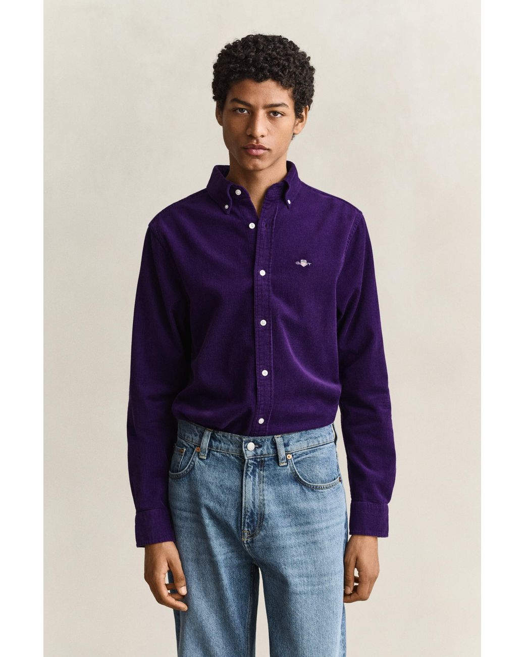 Gant Blue Corduroy Shirt for men