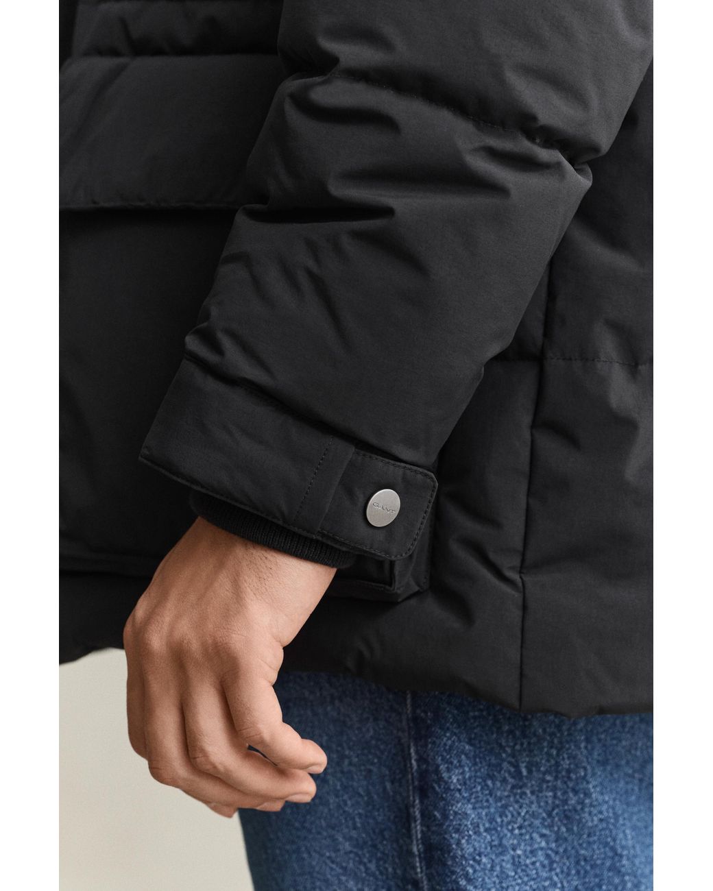 Gant Black Down Parka for men