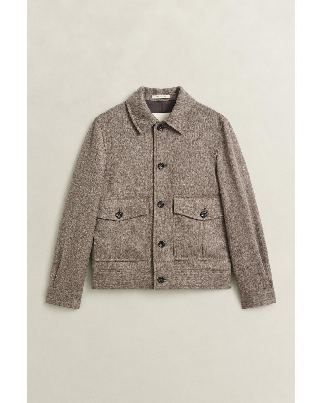 Gant Natural Mélange Wool Jacket for men