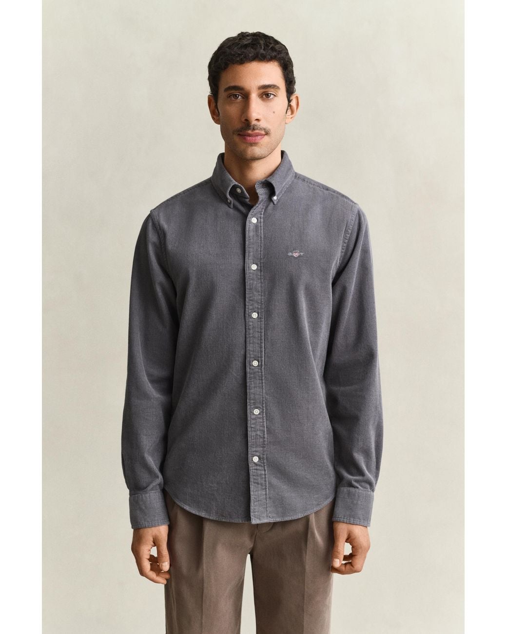 Gant Gray Corduroy Shirt for men