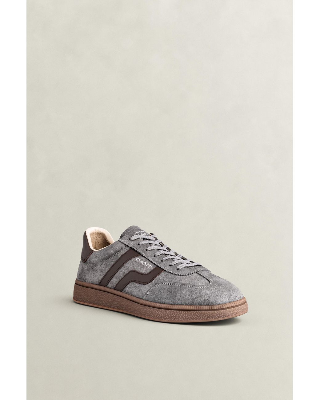 Gant Gray Cuzmo Suede Sneakers Concrete for men