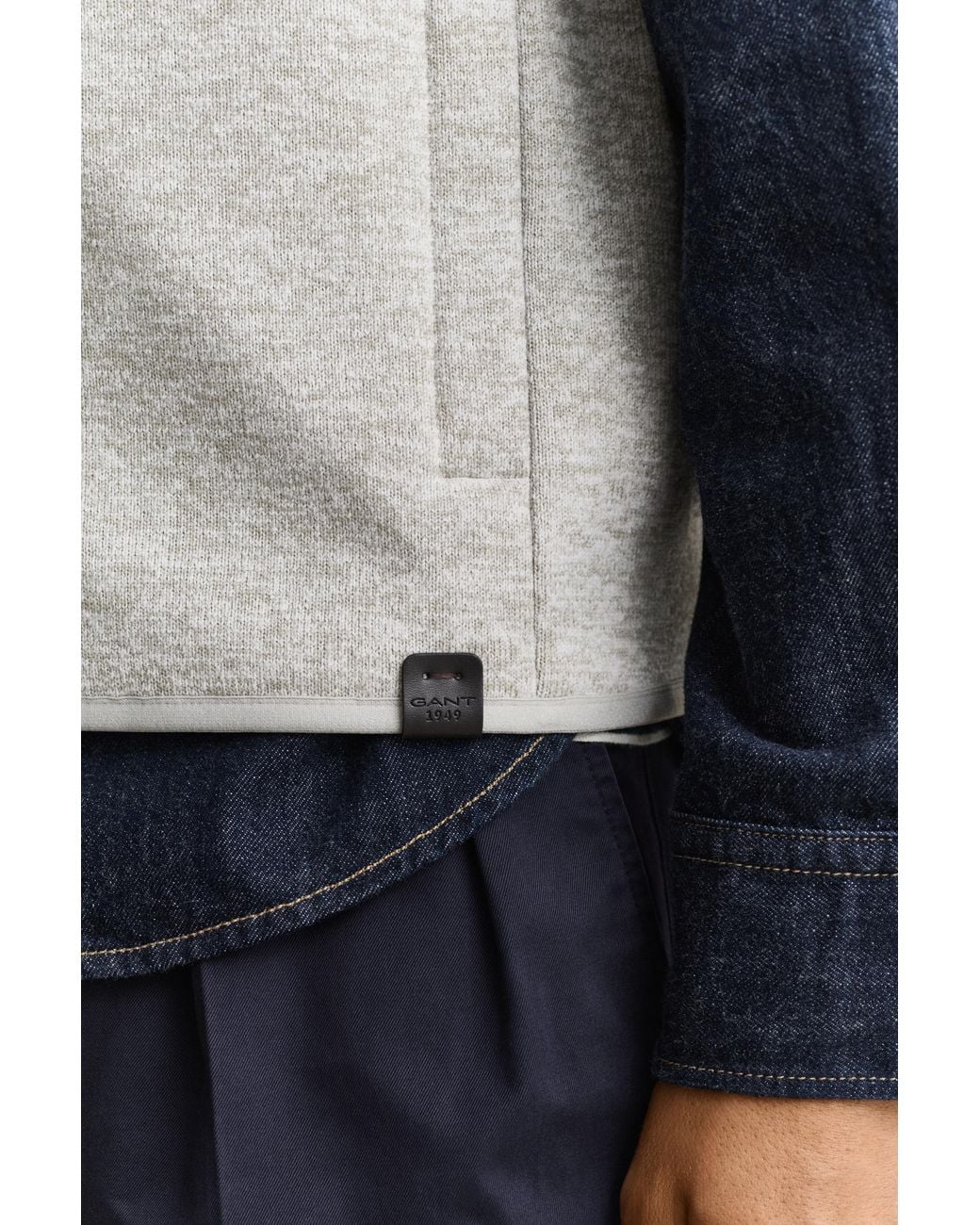 Gant Blue Fleece Vest for men