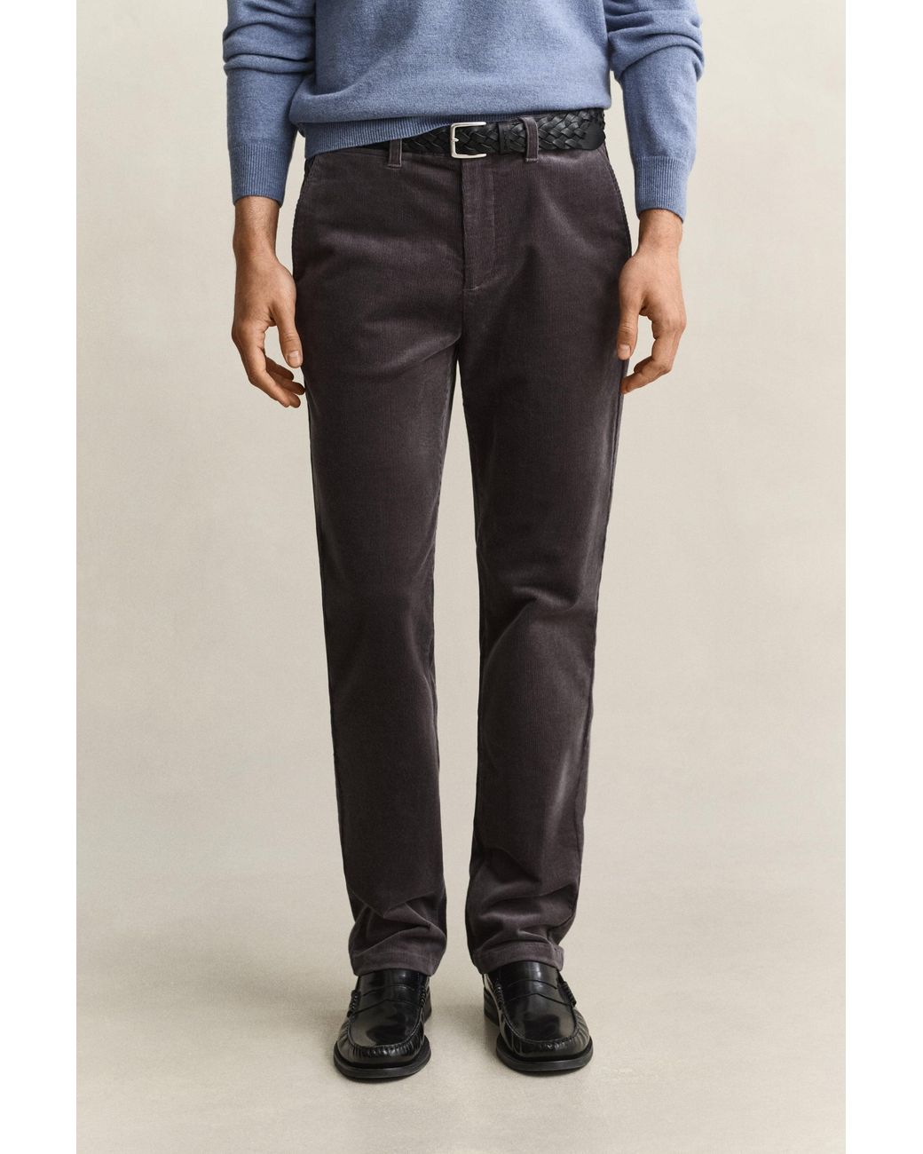 Gant Blue Regular Corduroy Chinos for men