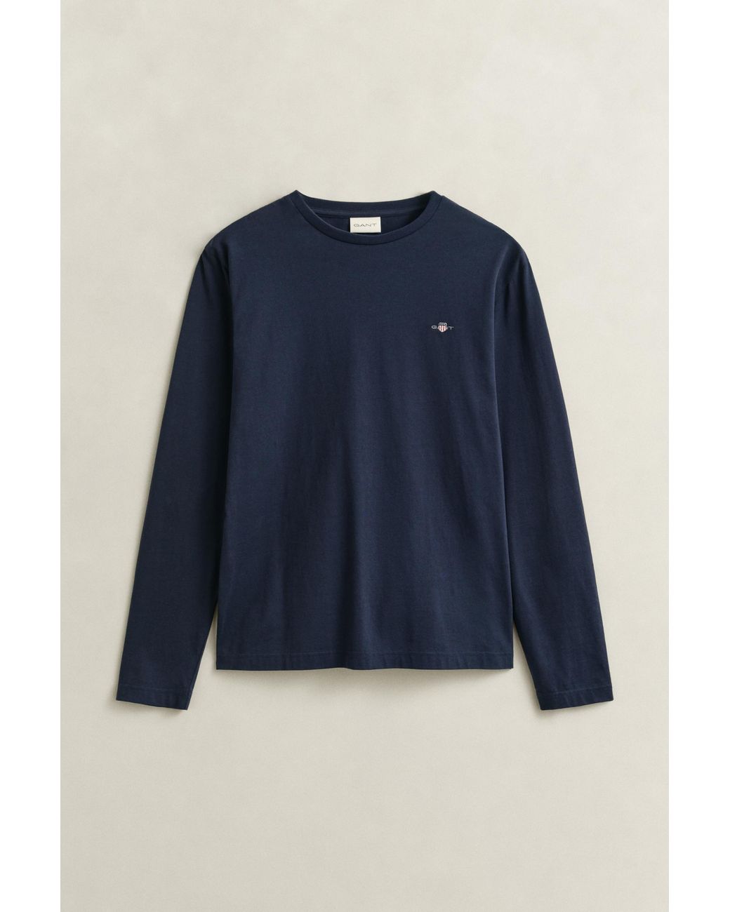 Gant Blue Shield Long Sleeve T-Shirt for men