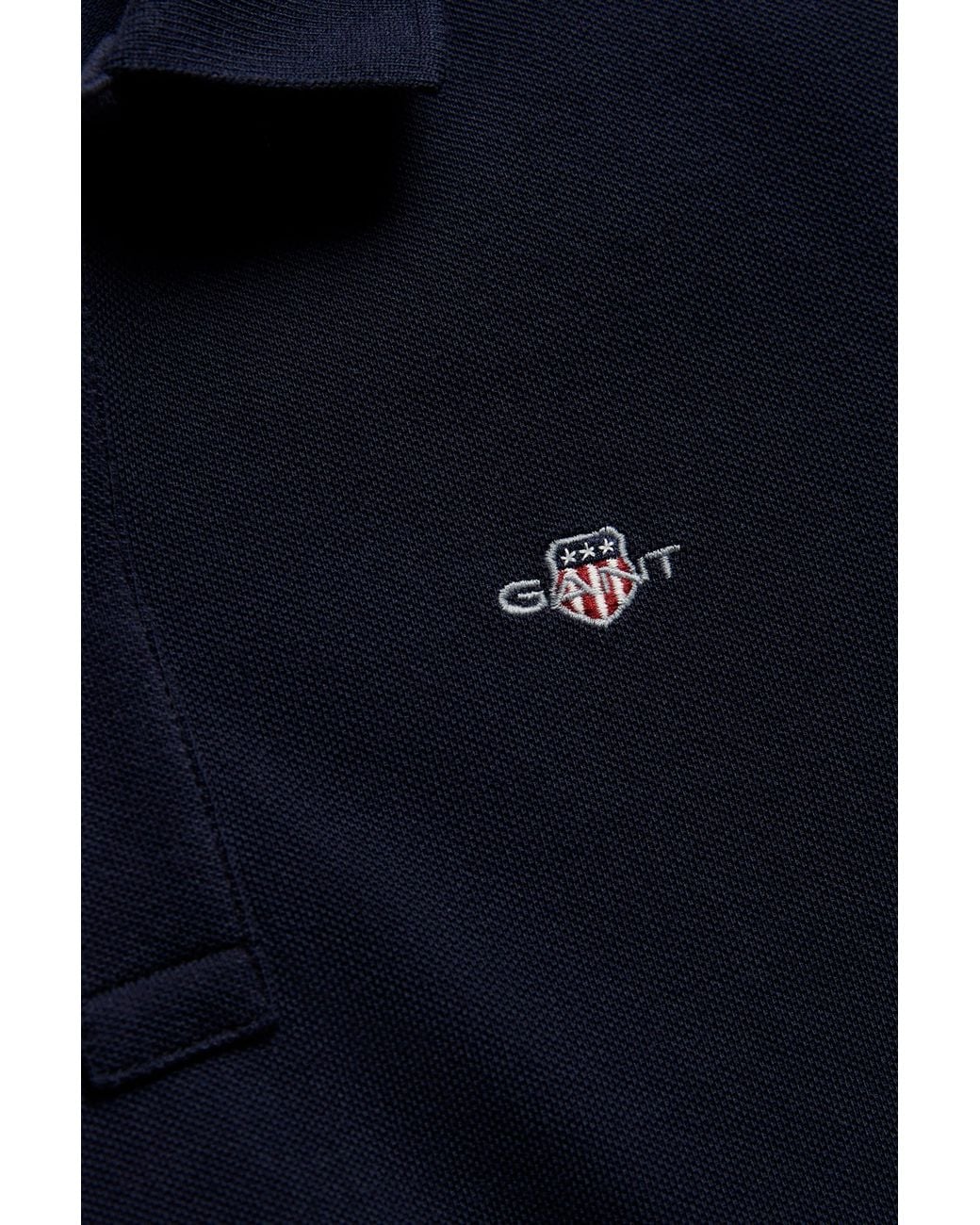Gant Blue Teens Shield Polo Shirt Evening
