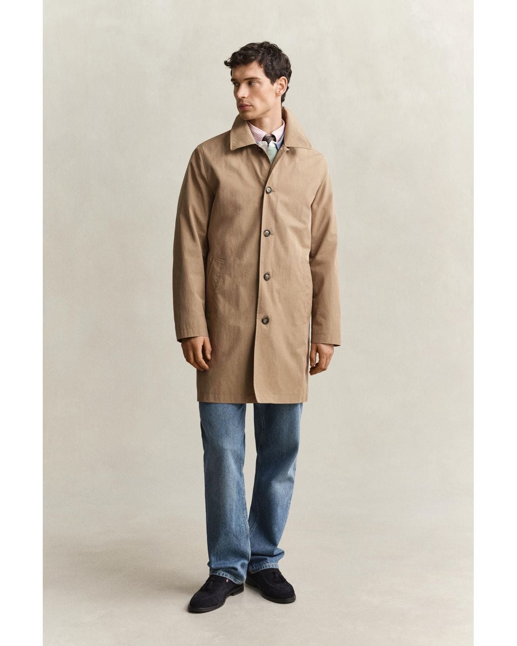 Gant Natural Car Coat Light Taupe for men