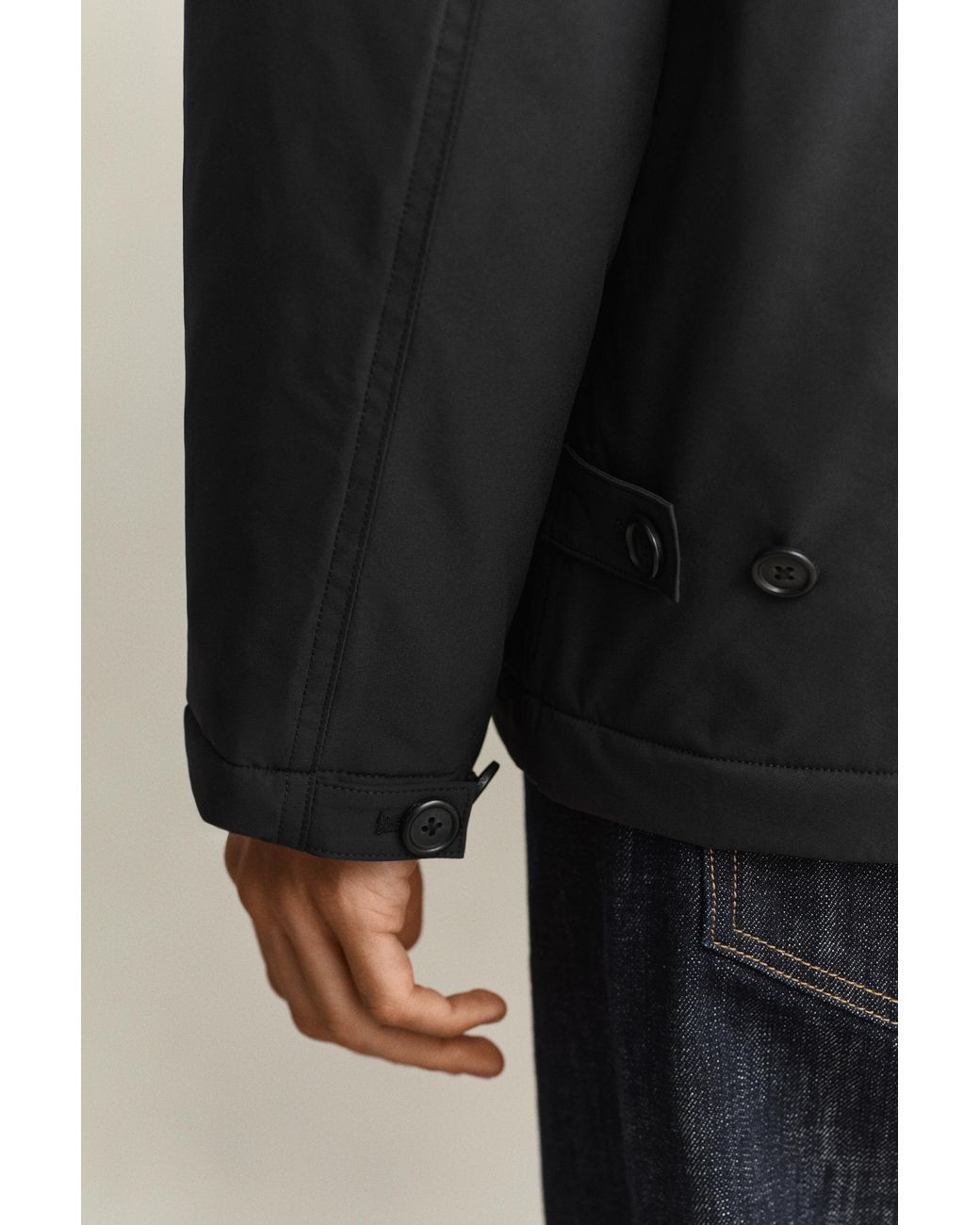 Gant Black Padded Chore Jacket for men