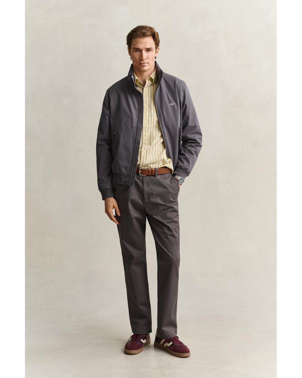 Gant Natural Striped Classic Oxford Shirt for men