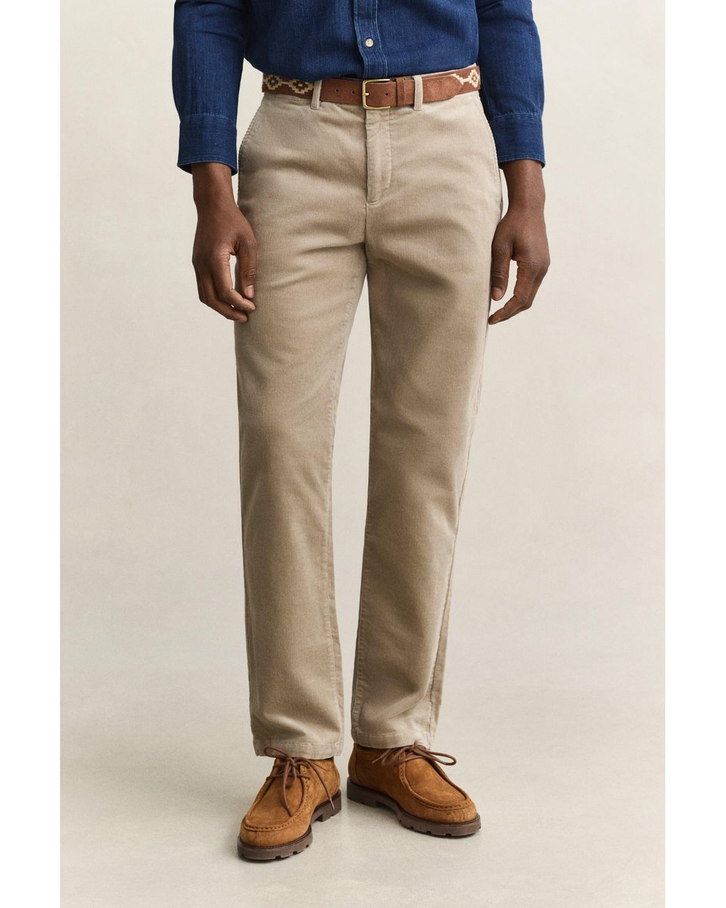 Gant Blue Regular Corduroy Chinos for men