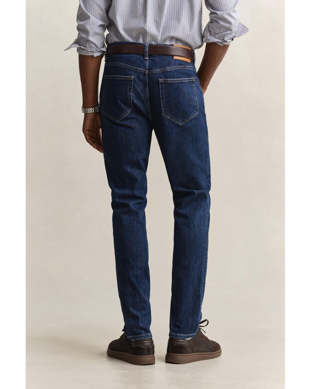 Gant Blue Slim Clean Wash Jeans Mid for men