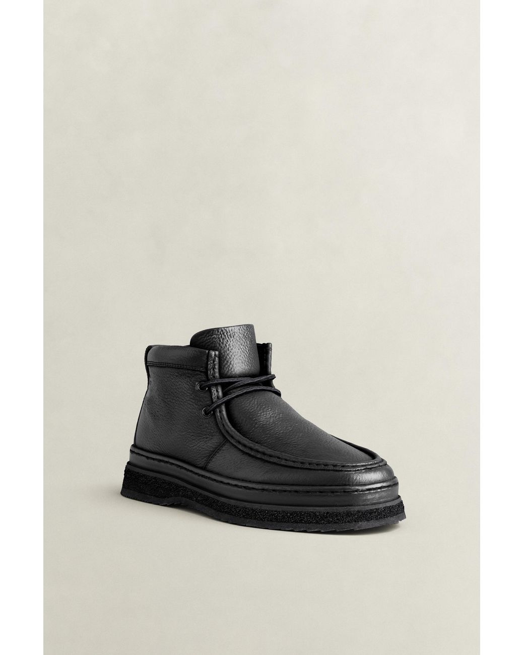 Gant Black Blistown Leather Boots for men