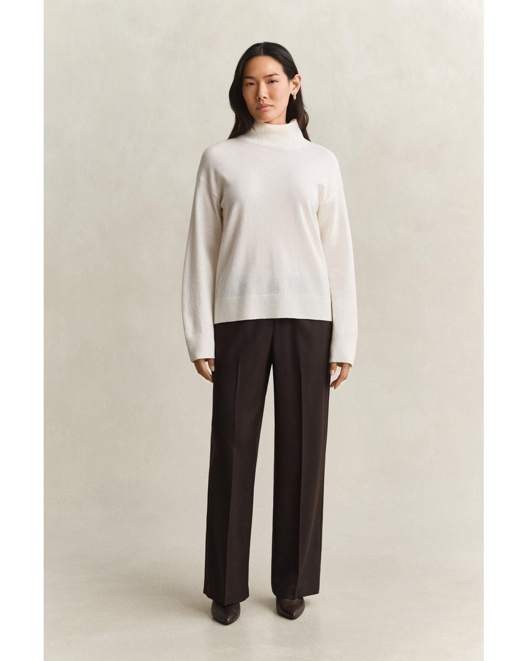 Gant Natural Wool Blend Pants Deep