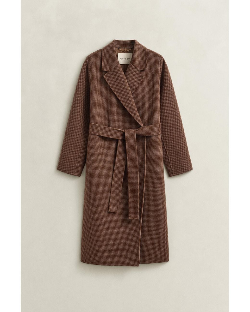 Gant Natural Handstitched Belted Coat Deep