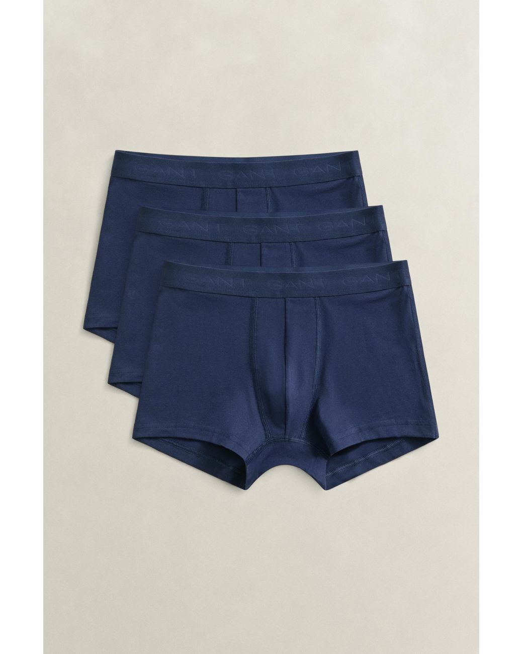 Gant Blue 3-Pack Tonal Trunks Marine for men