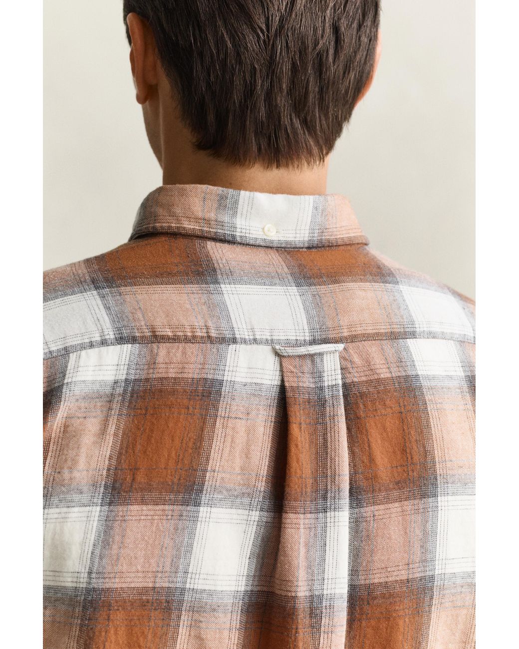 Gant Blue Checked Windblown Flannel Shirt for men