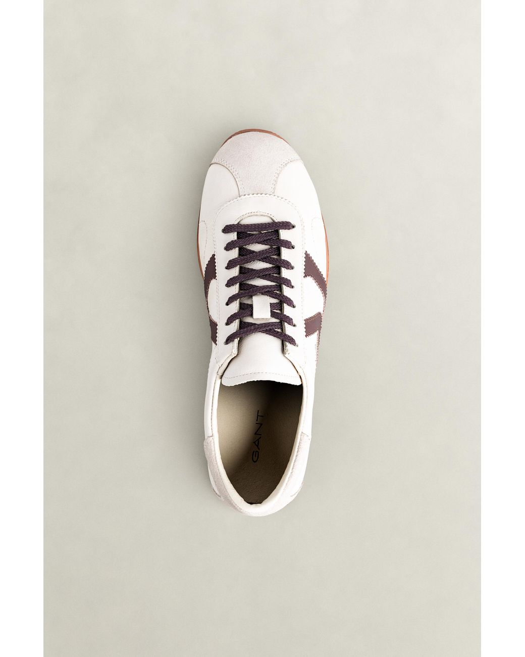 Gant Natural Spearclub Leather Sneakers Soft Oat for men