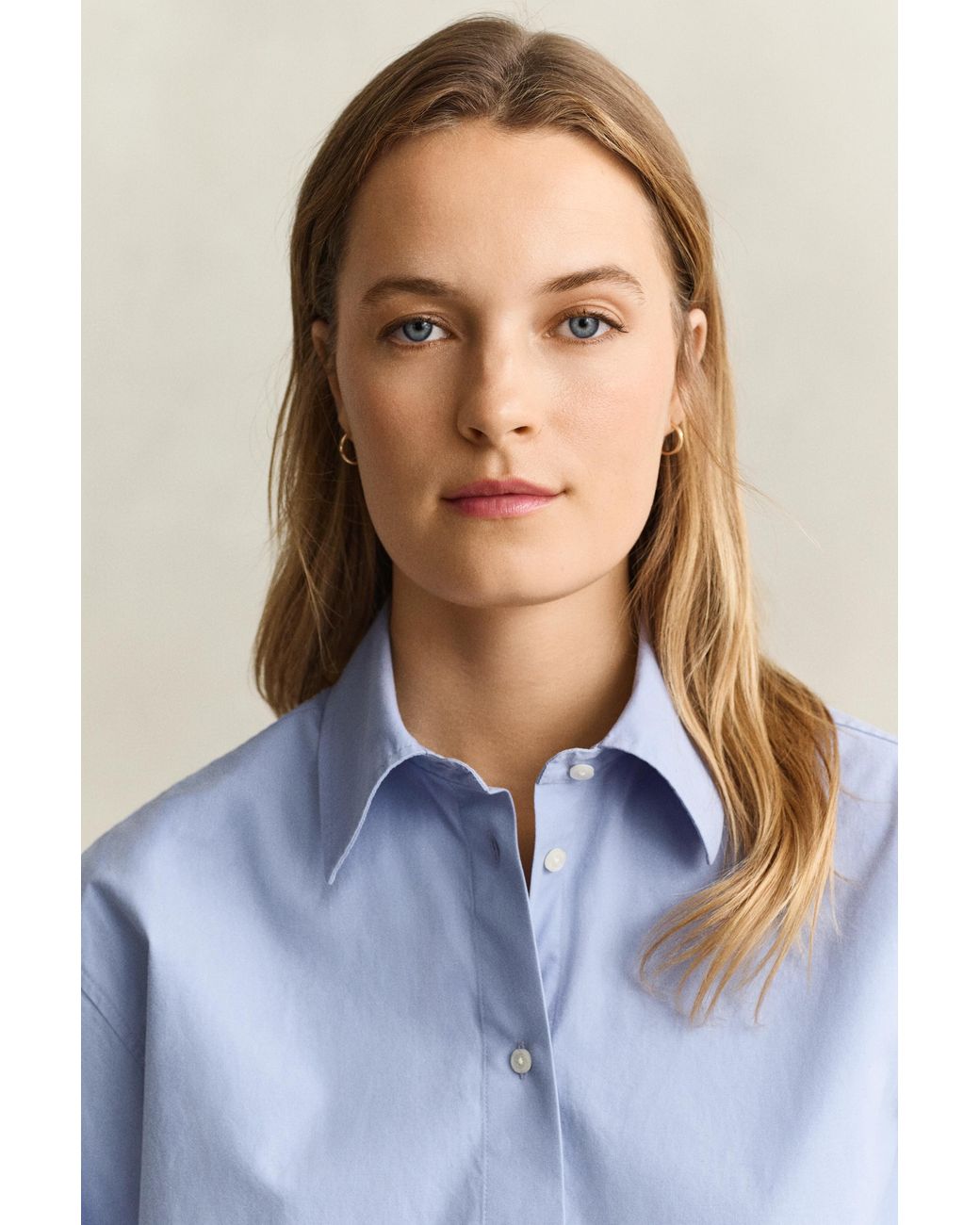 Gant Blue Relaxed Poplin Shirt