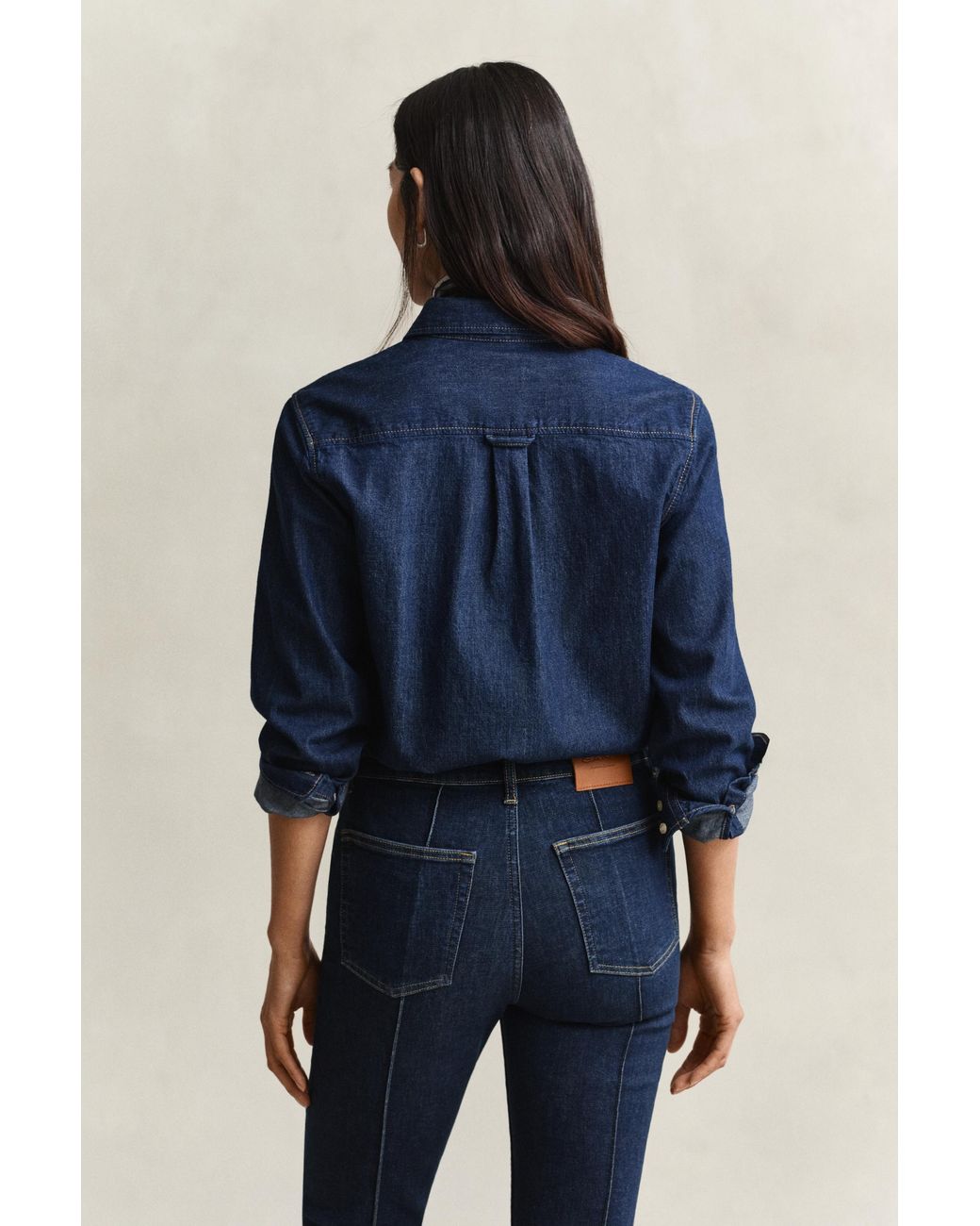 Gant Blue Denim Shirt Dark Raw