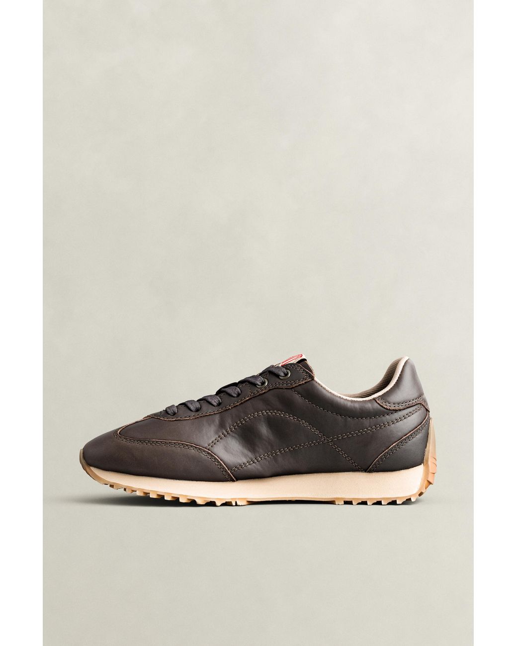 Gant Gray Beja Leather Sneakers Dark