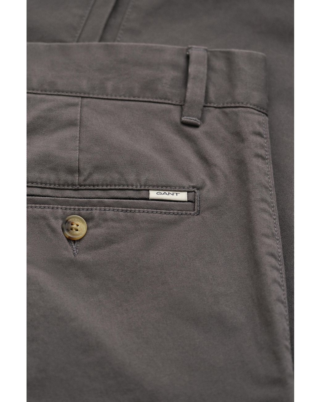 Gant Gray Classic Slim Chinos for men