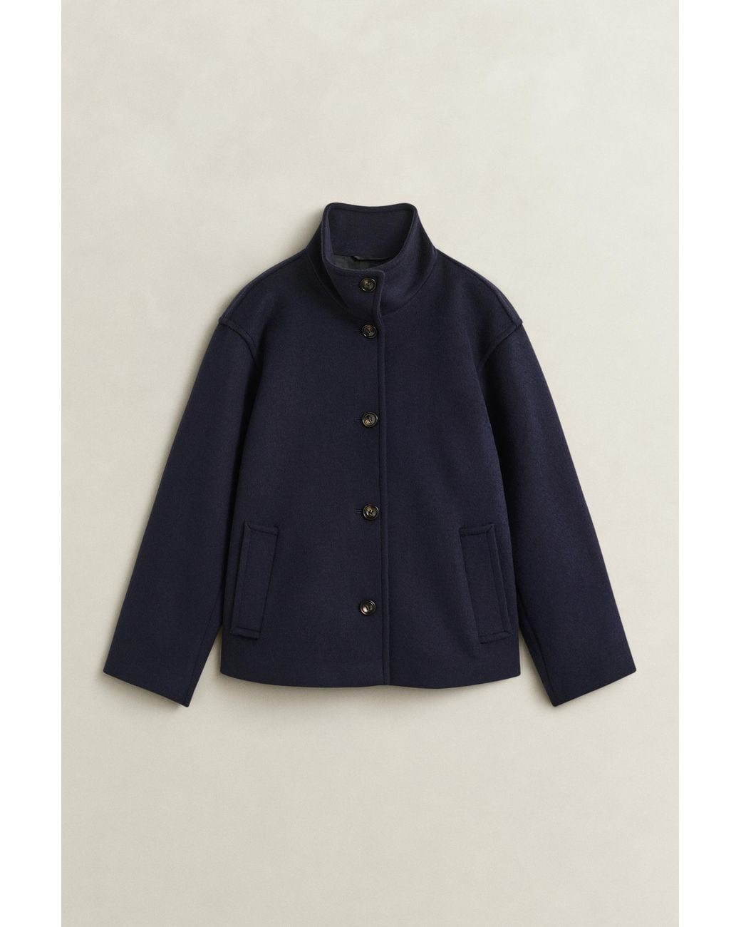Gant Blue Wool Blend Jacket Evening