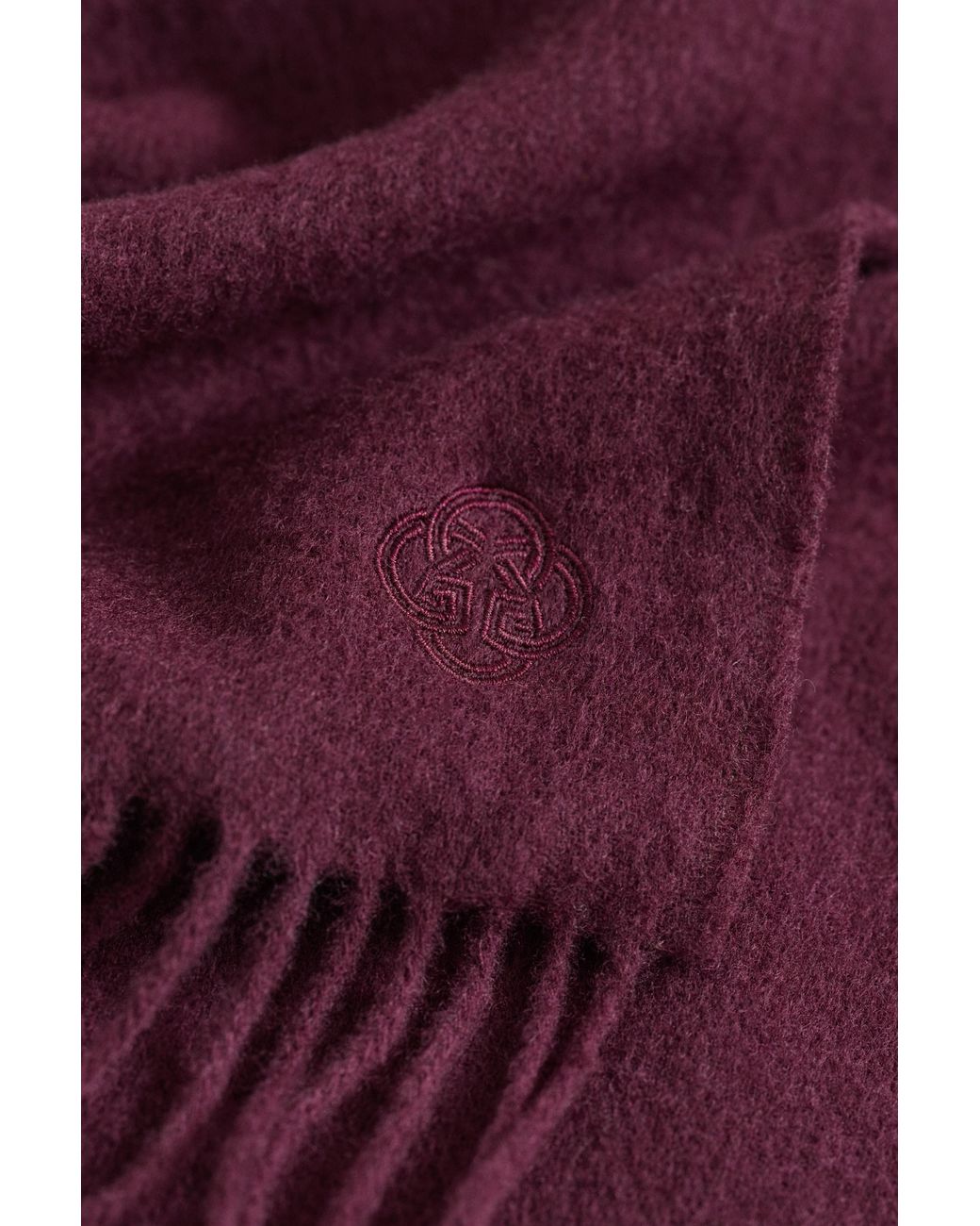 Gant Purple Woven Wool Scarf