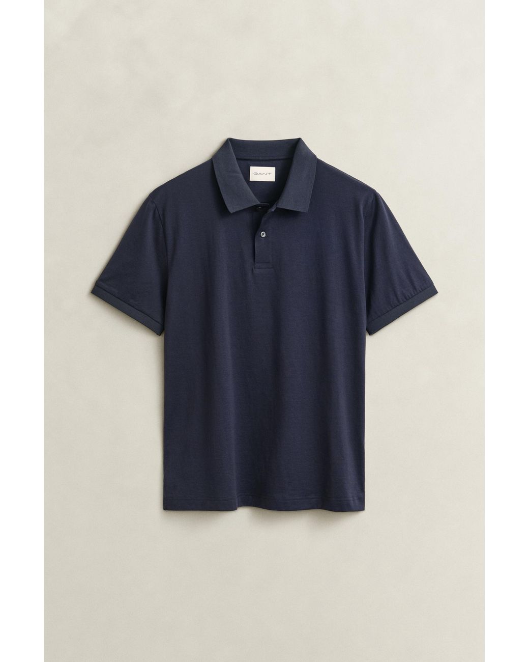 Gant Blue Pima Cotton Polo Shirt Evening for men