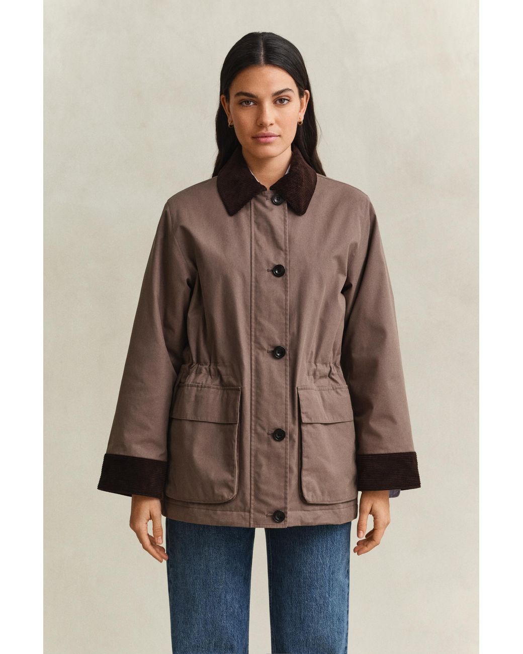 Gant Brown Waxed Barn Jacket