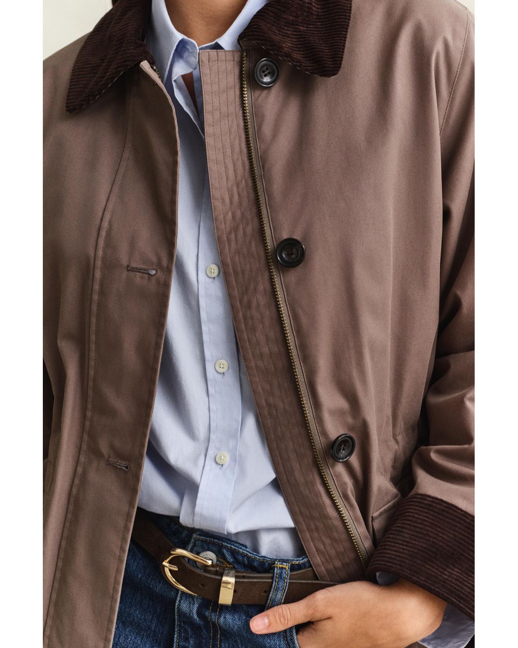 Gant Brown Waxed Barn Jacket