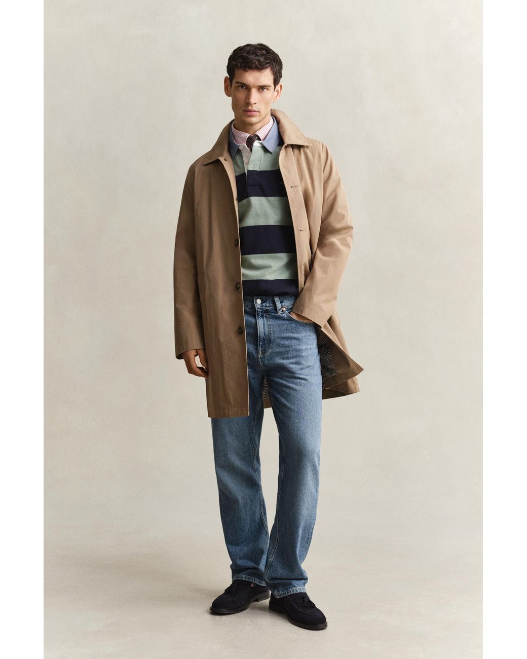 Gant Natural Car Coat Light Taupe for men
