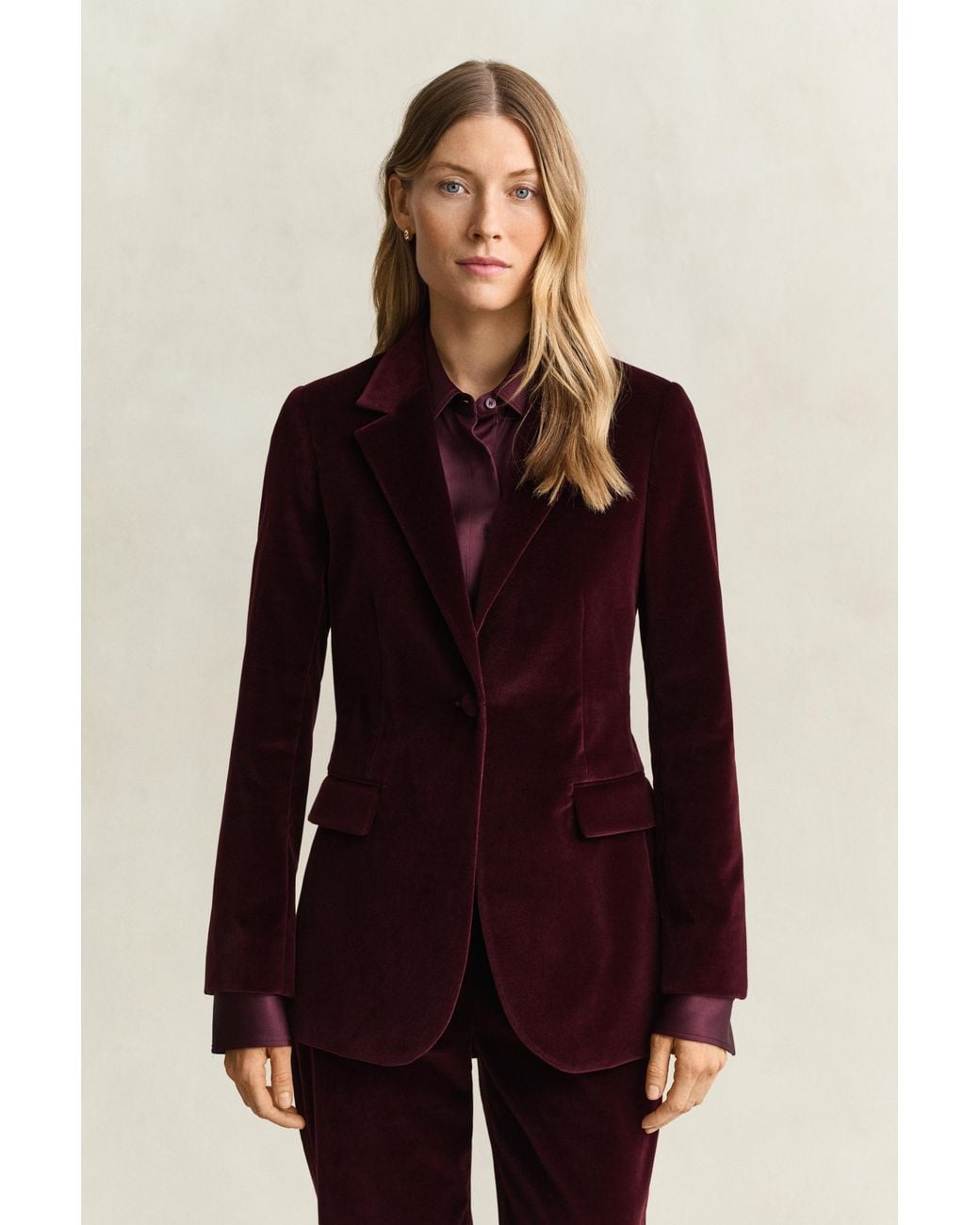 Gant Purple Velvet Blazer