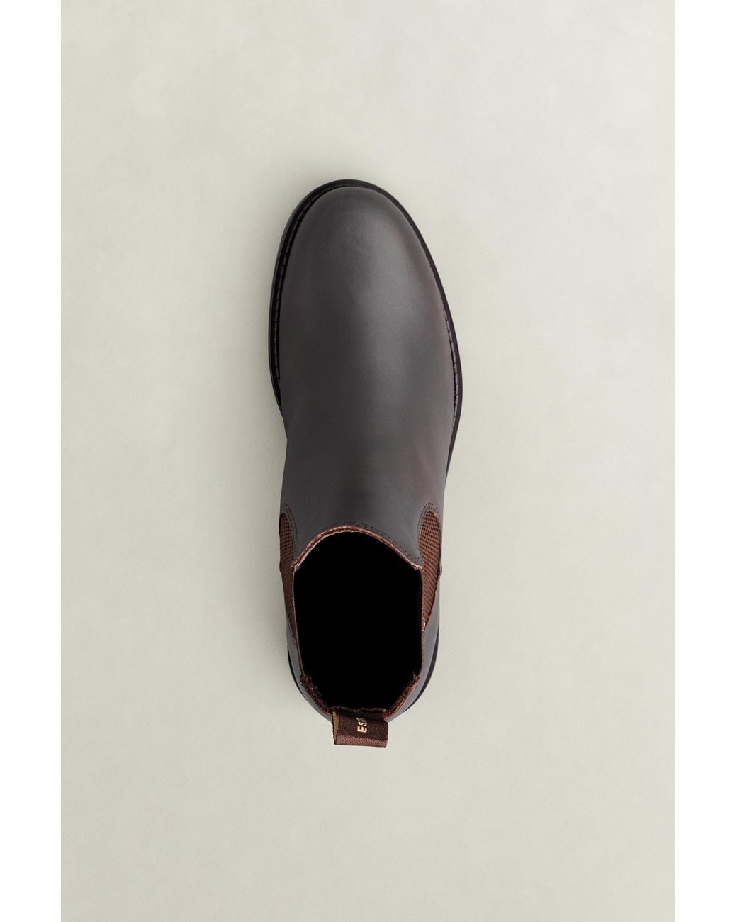 Gant Brown Prepdale Leather Chelsea Boots Dark for men