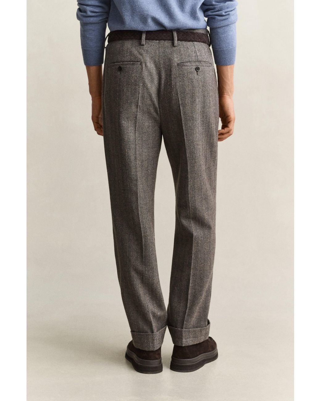 Gant Blue Pinstriped Suit Pants for men